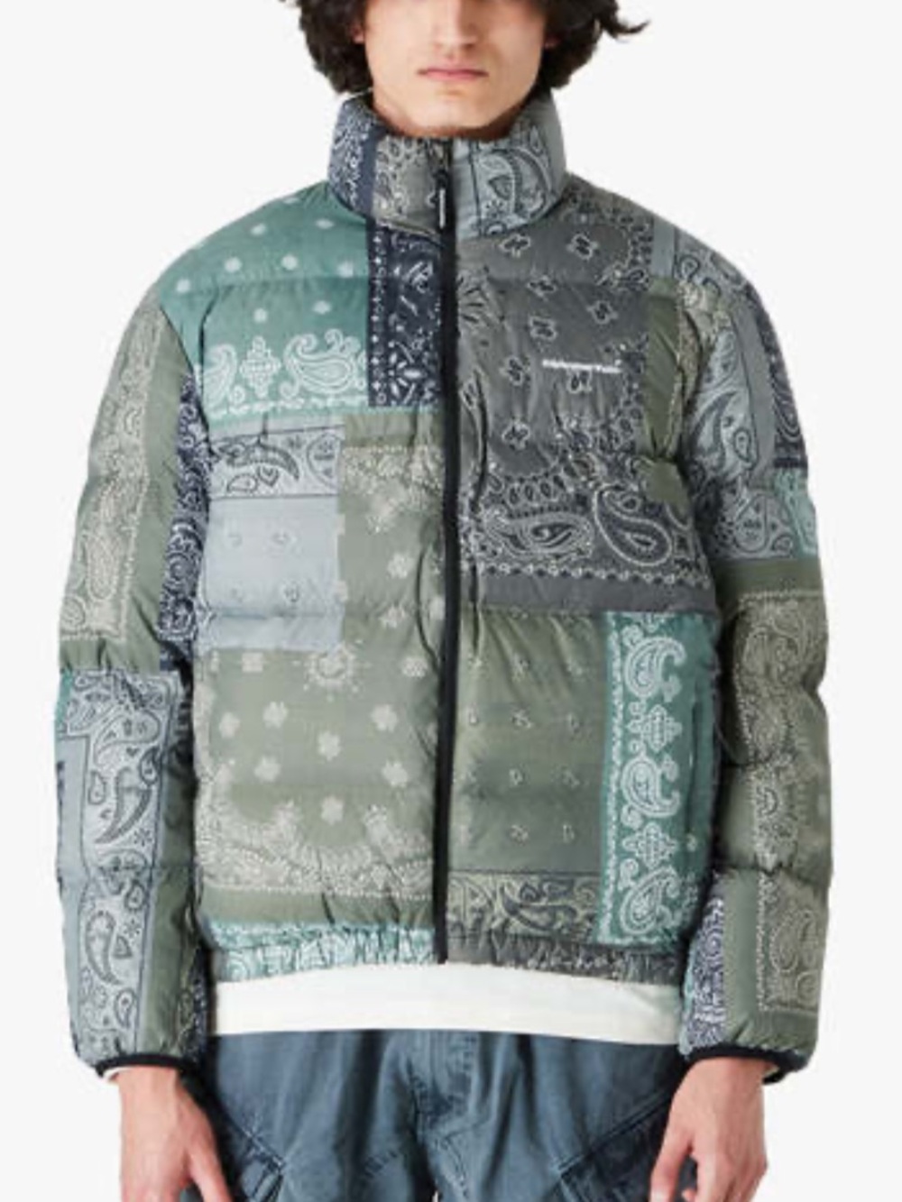 thisisneverthat Pertex T Down Jacket Patchwork Size Large